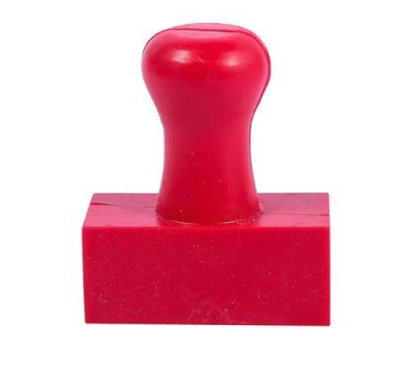 Mühür Kauçuk Alaşım Kırmızı Kaşe Dikdörtgen 17x35mm - Resim 5