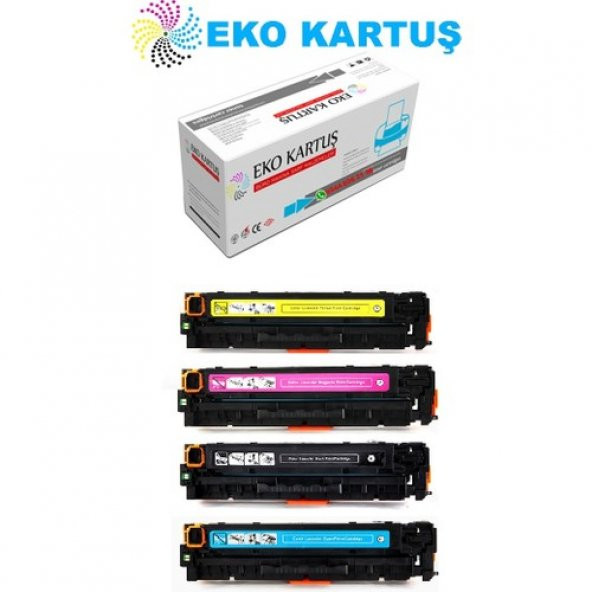 Eko Kartuş Hp Color Laserjet Pro Mfp M181FW (CF530A-CF531A-CF532A-CF533A) (205A) Set Muadil Toner ürün görseli