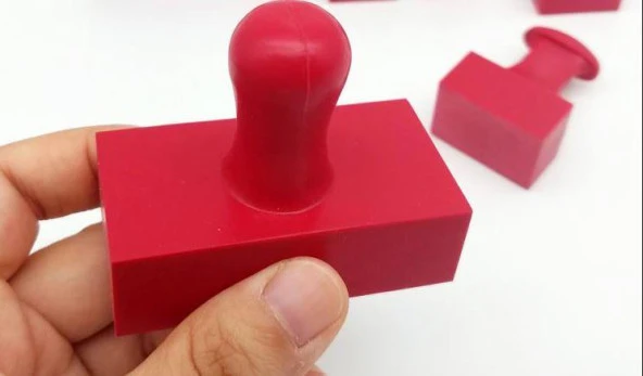 Mühür Kauçuk Alaşım Kırmızı Kaşe Dikdörtgen 20x30mm - Resim 4