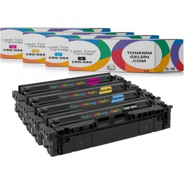 Tonerimgelsin CRG-054 Set Muadil Toner-Canon I-Sensys MF-645/MF-645CX Toner