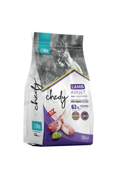 Chedy Kuzulu Yetişkin Kedi Maması 1,5 Kg ürün görseli 1