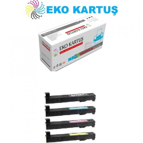 Eko Kartuş Hp Color Laserjet Enterprise Flow M880Z (CF300A-CF301A-CF302A-CF303A) Set Muadil Toner