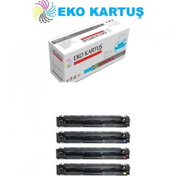 Eko Kartuş Hp Colour Laserjet PROM281 (CF500-CF501-CF502-CF503)(202A) Set Muadil Toner ürün görseli