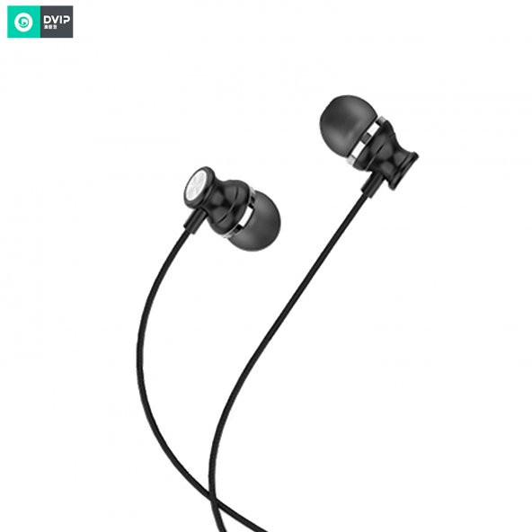 DVIP Y05 3.5mm Jack Girişli Mikrofonlu Kablolu Kulaklık Siyah - 2