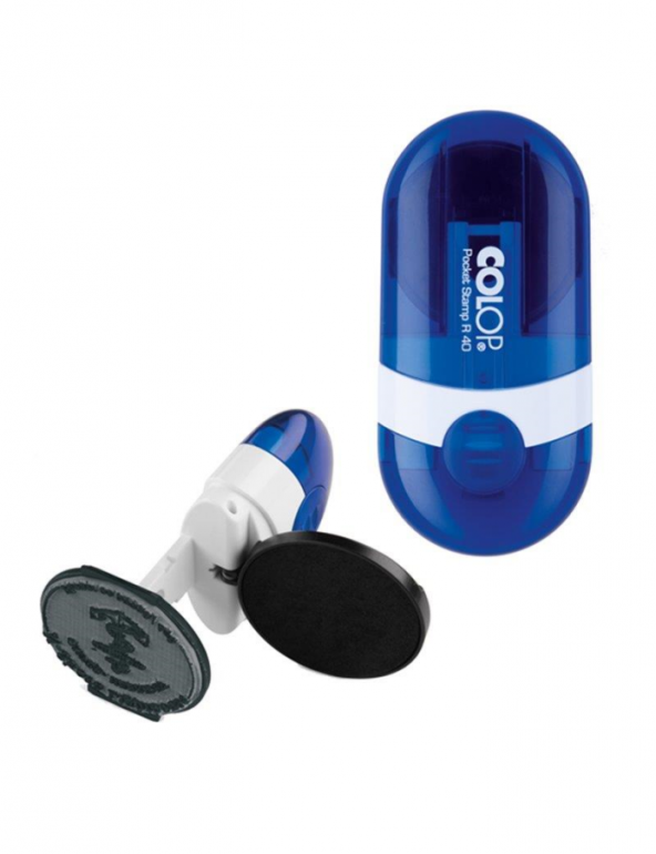 COLOP CEP R40 MAVİ KASA MAVİ KEÇE - 40MM