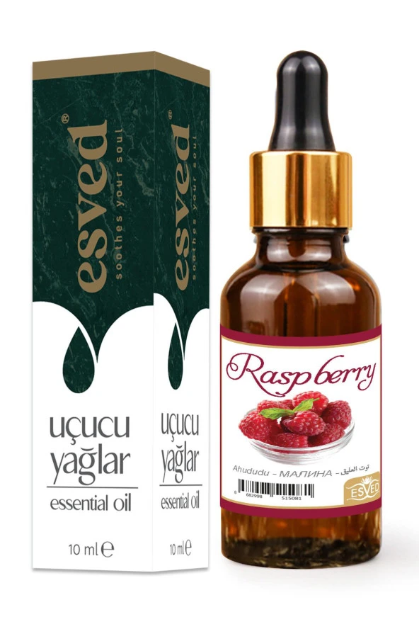 Ahududu Kokusu Saf Esansiyel Uçucu Yağ Buhurdanlık Yağı Difüzör Esansı Aromaterapi Ortam Koku 10ml