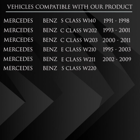 Mercedes W140 W202 W203 W210 W211 W220 için Sunroof Perde Izgarası - 2