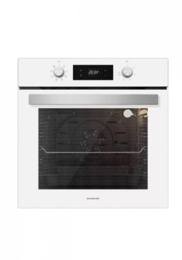 Silverline BO6504W01 - CS5365W01 - 3457 Soho 60 Beyaz Cam Ankastre Set - Resim 4