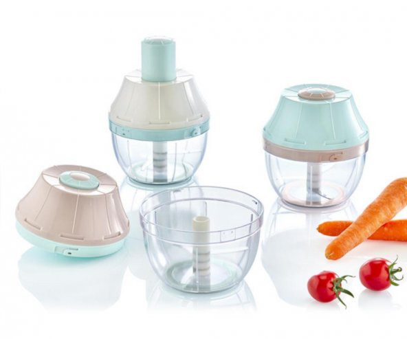 Flosoft Bas-Kes El Robotu Basmalı El Rondosu Yeni Nesil Doğrayıcı 700ml - 3