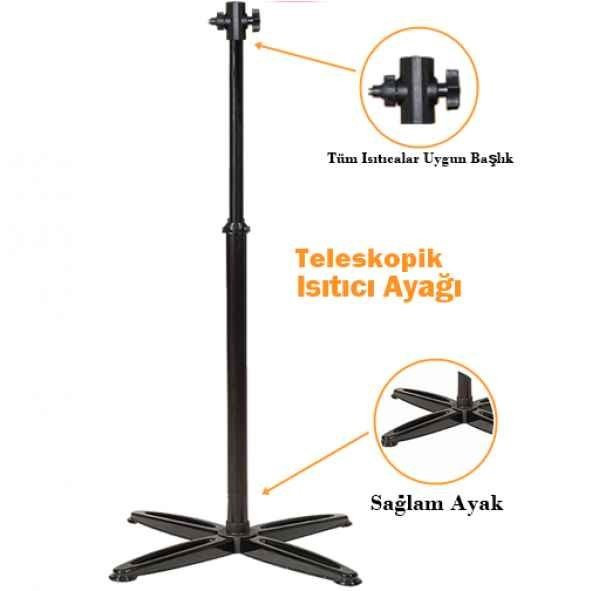 Teleskopik İnfrared ayagi Isıtıcı Elektrikli Soba Ayağı ufo ayağı