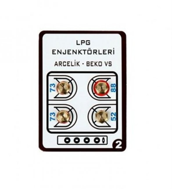 50 Adet Lpg Ocak Memesi̇ Enjektör 4lü Set Arçelik Beko Uyumlu - 3