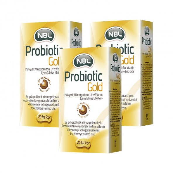 NBL Probiotic Gold 20 Stick Saşe 3 ADET
