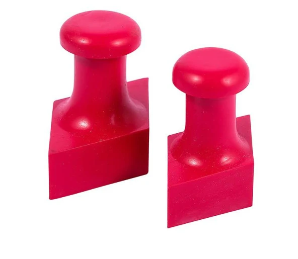 Mühür Özel Alaşım Kauçuk Kaşe Kırmızı Renk Diamond 35x60mm - Resim 3