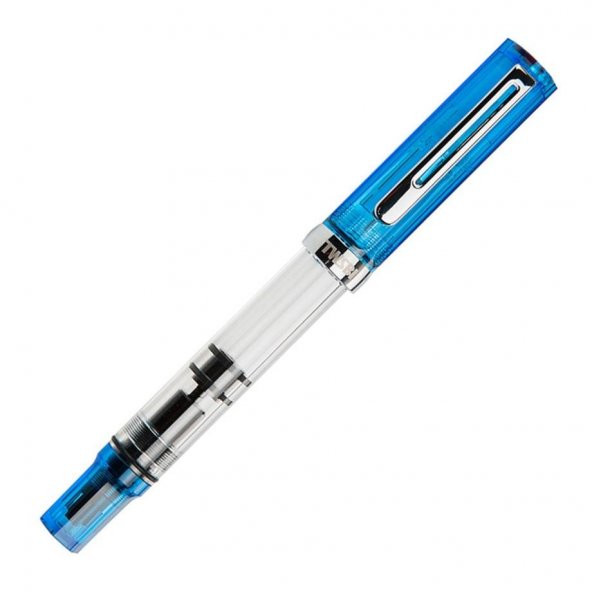 Twsbi ECO Dolma Kalem Transparent Blue Fine (F) - 1