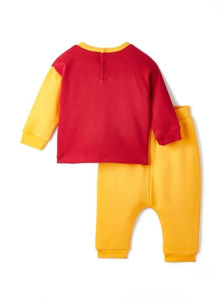 Galatasaray Orijinal Sarı Kırmızı Bebek Eşofman Takımı B232135 - 2