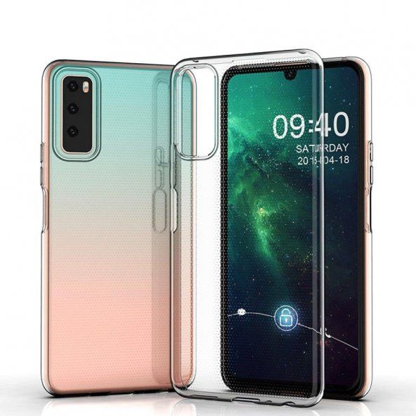 Vivo Y53S Kılıf Lüx Şeffaf Silikon - 3