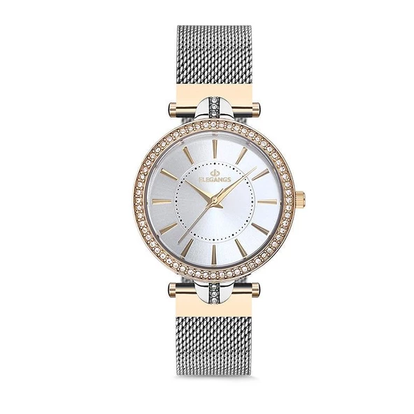 ELEGANGS EL2435.7 HASIR KORDON BAYAN KOL SAATİ ürün görseli 1