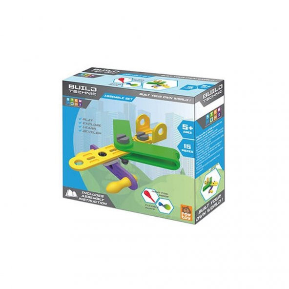 Roy Toy Sök Tak Araçlar 15 Parça KÜÇÜK UÇAK Kendin Yap Oyun Seti 3+ Yaş Üzeri Çocuklar İçin - 3