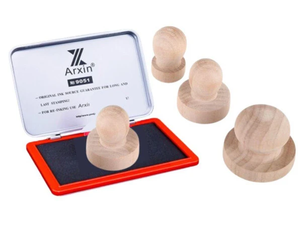 Ahşap Yuvarlak Mühür 25mm ürün görseli