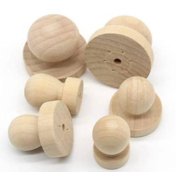 Ahşap Yuvarlak Mühür 25mm - Resim 4