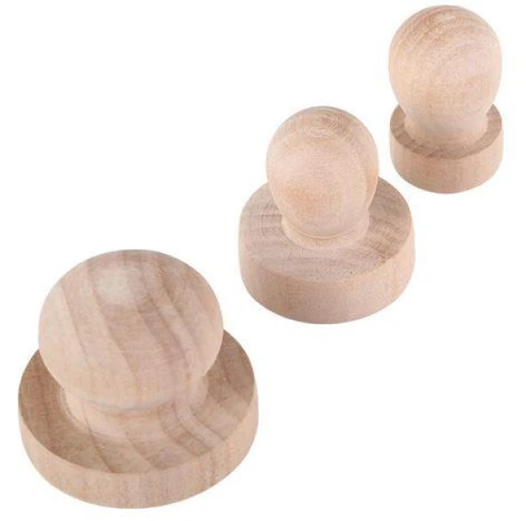 Ahşap Yuvarlak Mühür 25mm - Resim 6