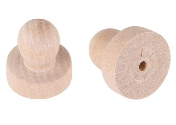 Ahşap Yuvarlak Mühür 25mm - Resim 10