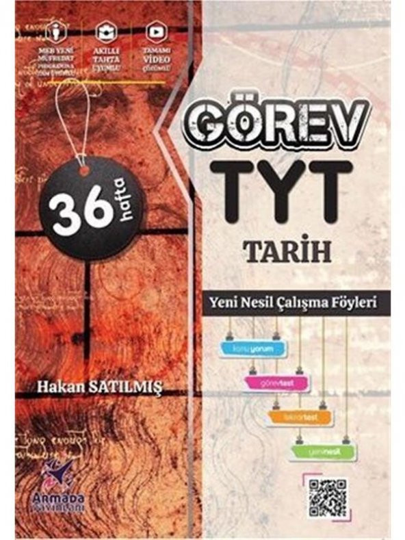 ARMADA GÖREV YKS TYT TARİH YENİ NESİL ÇALIŞMA FÖYLERİ 36 HAFTA