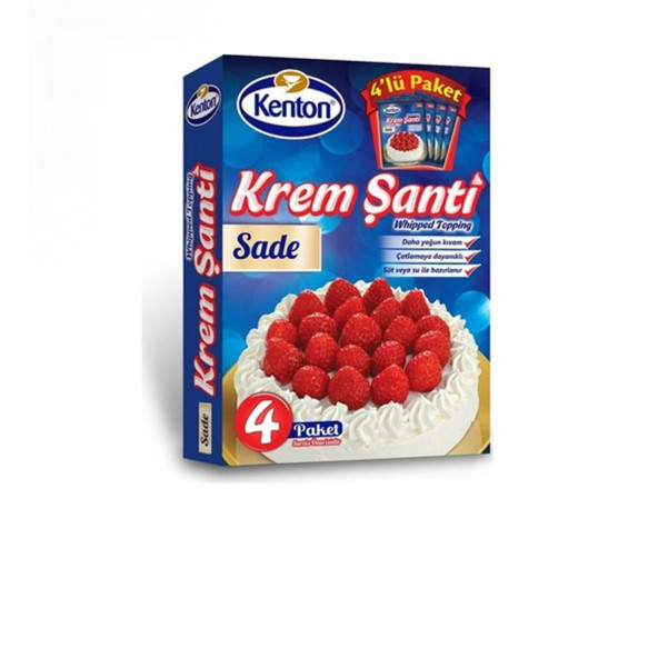 Kenton Sade Krem Şanti 4x75 gram (Whipped Topping)