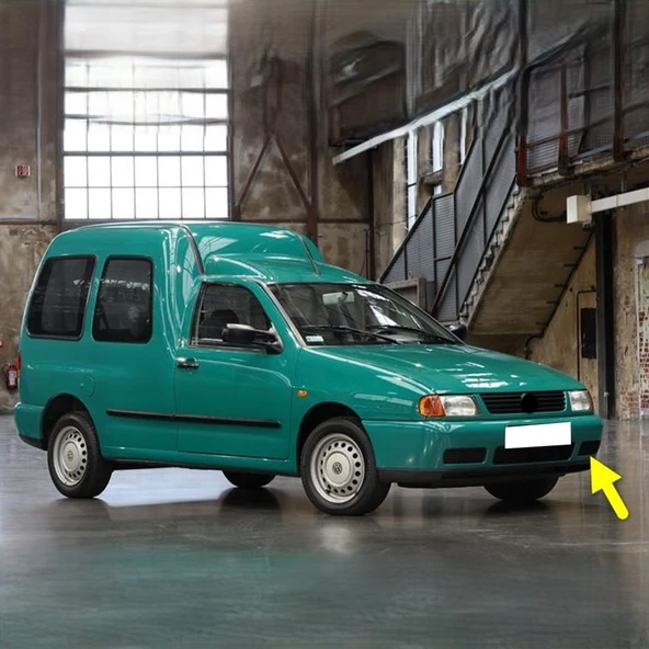 VW Caddy 1996-2003 Ön Tampon Sol Sis Kapağı Sissiz 6K5853665A