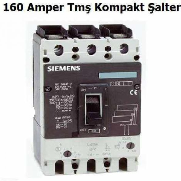 TP Elektrik 3VM1116 160 Amper Tmş Kompakt Şalter - 1