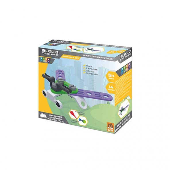 Roy Toy Sök Tak Araçlar 14 Parça UÇAN BÖCEK Kendin Yap Oyun Seti 3+ Yaş Üzeri Çocuklar İçin - 3