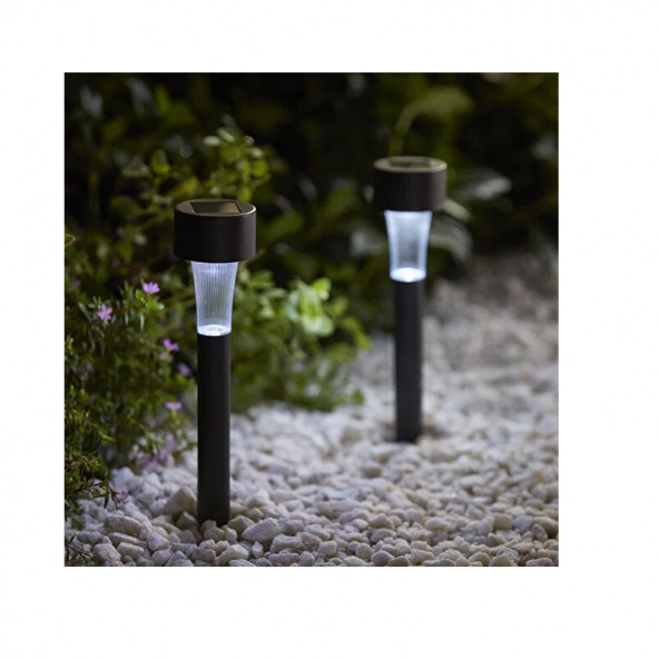 10 Adet Solar Saplama Siyah Bahçe Lambası led - 3