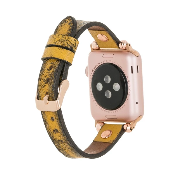 Apple Watch Uyumlu Deri Kordon 38-40-41mm RT V24SEF - 2