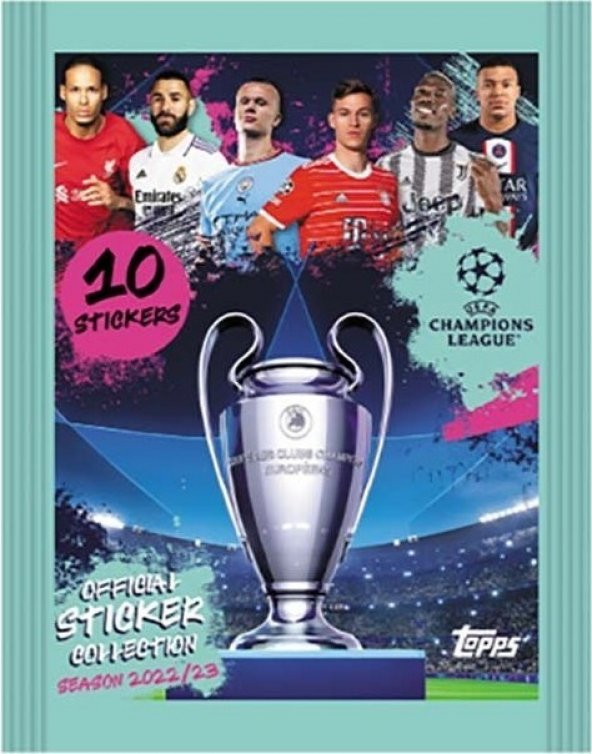 Topps Uefa Şampiyonlar Ligi 22-23 Sezonu Stickerları - Paket