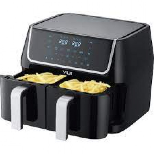 M40 Maxifry Dokunmatik Ekran (5 5) 10lt Çift Hazneli Airfryer Yağsız Fritöz 1800w - 2