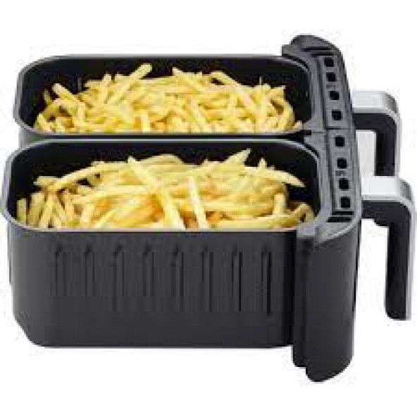 M40 Maxifry Dokunmatik Ekran (5 5) 10lt Çift Hazneli Airfryer Yağsız Fritöz 1800w - 3