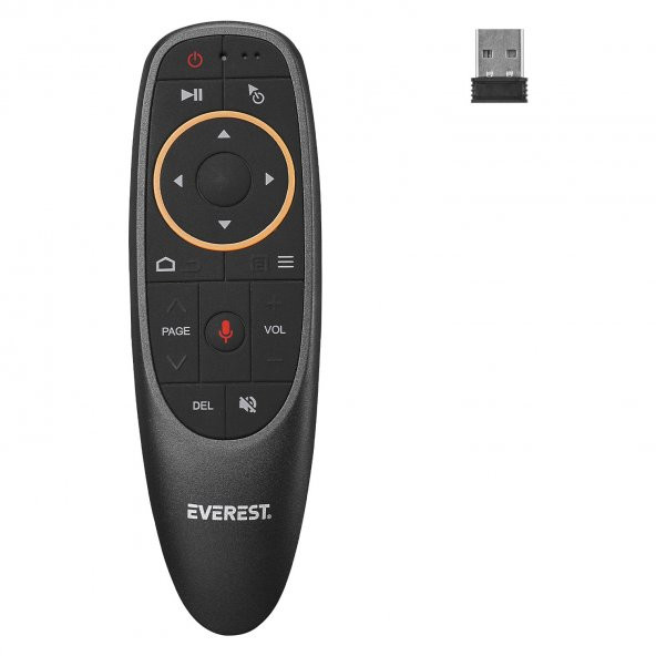 Everest EV-HM20 Seslı Komut Gyro Hava Haraket Tv Box, Bılgısayar, Smart Tv, Aır Mouse ve Kumanda - 1