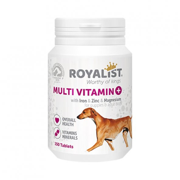 Royalist Multivitamin Köpekler için Mineral Katkılı Tablet (150 Tablet)
