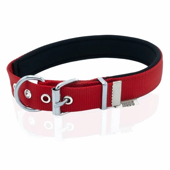 Doggie Konfor Dokuma Kemikli Boyun Tasması Kırmızı 2.5*42-50 cm (DSBT-2562 L) - 3