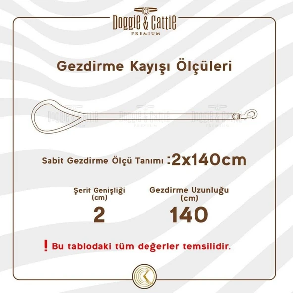 Doggie Yağlı Derili Eğitim Gezdirme Tasması Kahve 1.1*150 cm (YEGT11 S) - 7