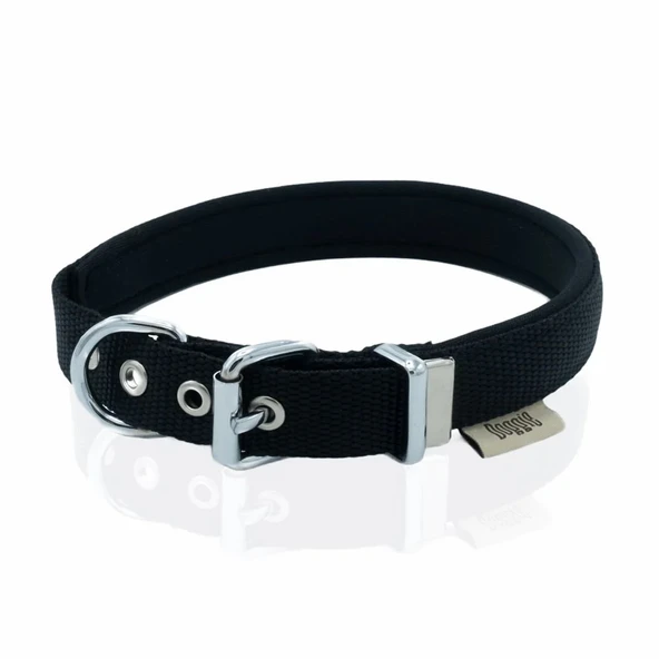 Doggie Konfor Dokuma Boyun Tasması Siyah 2.0*35-40 cm (DSBT-2010 M) ürün görseli 1