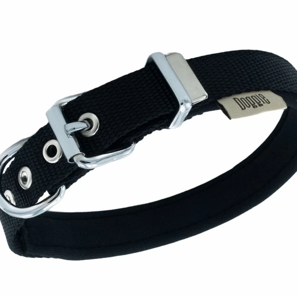 Doggie Konfor Dokuma Boyun Tasması Siyah 2.0*35-40 cm (DSBT-2010 M) - Resim 2