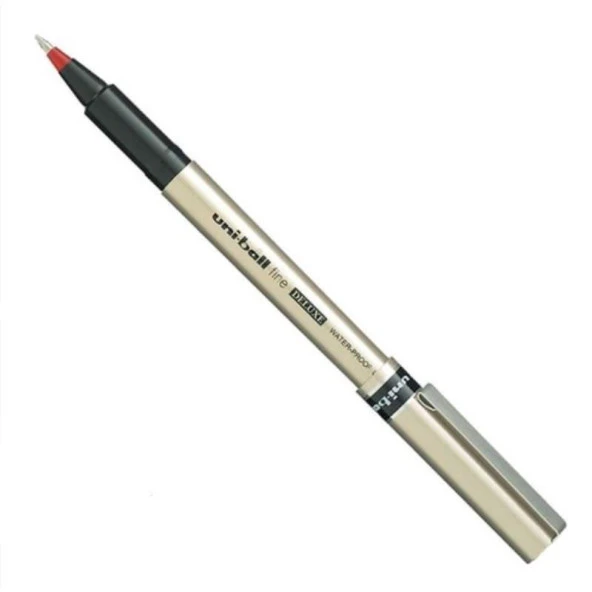 Uni-Ball Roller Kalem Deluxe Bilye Uç 0.7 MM Kırmızı (12 Li Paket) - Resim 2