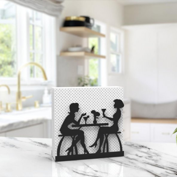 Sohbet Temalı Metal Peçetelik - 3