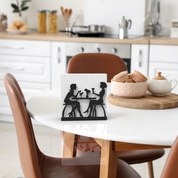 Sohbet Temalı Metal Peçetelik - 4