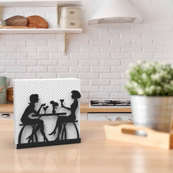 Sohbet Temalı Metal Peçetelik - 6