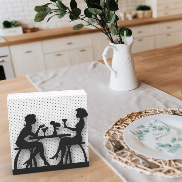 Sohbet Temalı Metal Peçetelik - 7