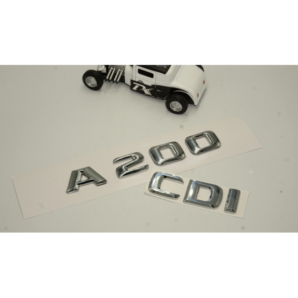 Benz A 200 CDi Bagaj Krom Metal 3M 3D Yazı Logo - Resim 2
