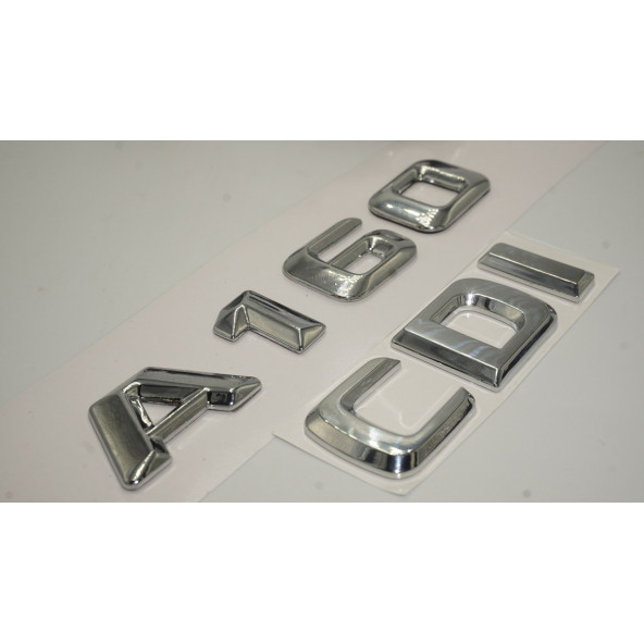 Benz A 160 CDi Bagaj Krom Metal 3M 3D Yazı Logo - Resim 4