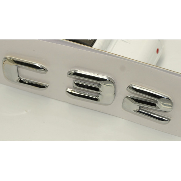 Benz C32 Bagaj Krom Metal 3M 3D Yazı Logo - 4